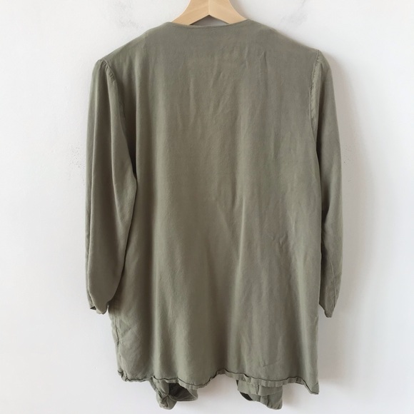 Sophie Rue open front green lightweight blazer - Picture 2 of 7